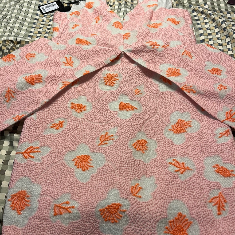 Emporio Armani Pink Mini Silk Blend Dress Made in Italy size 8-NWT